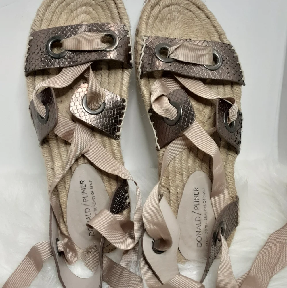 Donald J Pliner Espadrille Sandal Made in Spain.